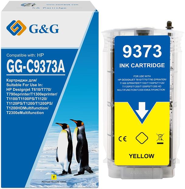Картридж струйный G&G GG-C9373A пурпурный (130мл) для HP Designjet T610/T770/T790eprinter/T1300eprinter/T1100 фото 1