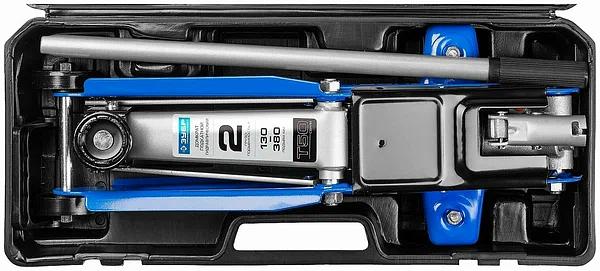 Домкрат Зубр «43052-2-К» Т50 гидравлический подкатной в кейсе ОПТ фото 9