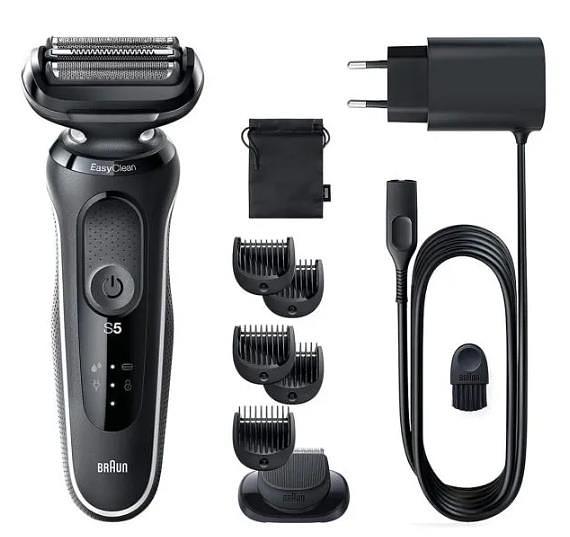 Электробритва Braun 51-B4650cs, синий и черный фото 1