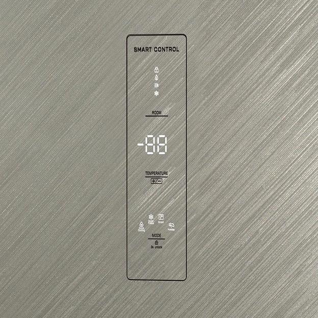 Холодильник Бирюса CD 496 TGG 2-хкамерн. бежевый глянц. инвертер фото 8