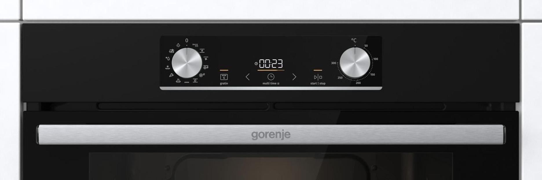 Встраиваемые электрические духовки GORENJE/ Духовой шкаф, 77л, 60 см, ExtraSteam: приготовление с паром, Очистка паром AquaClean, черный фото 7