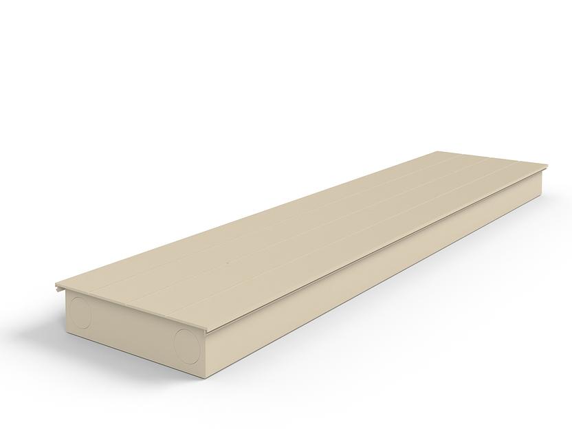 Внутрипольный конвектор 190х0,6 м фото 1