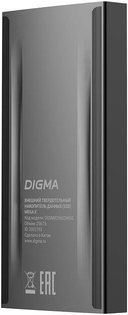 Накопитель SSD Digma USB 3.2 256GB DGSM8256G2MGG MEGA X 1.8" фото 7