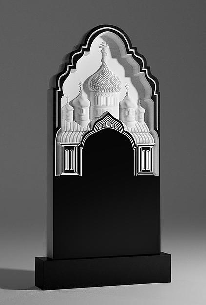 Памятник Тассервис «Храм» гранитный фото 1
