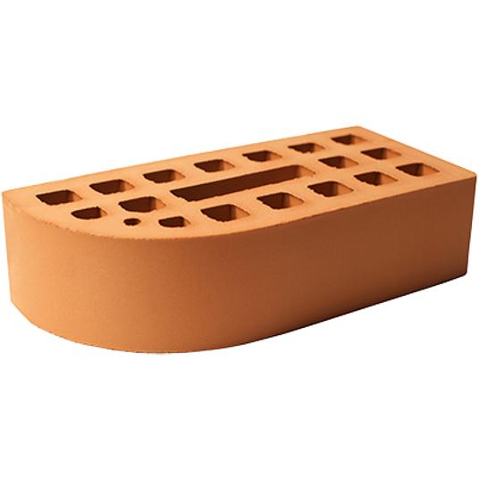 Кирпич керамический карнизный пустотелый утолщённый «Люкс» 250×120×65 мм выпуклый опт фото 1