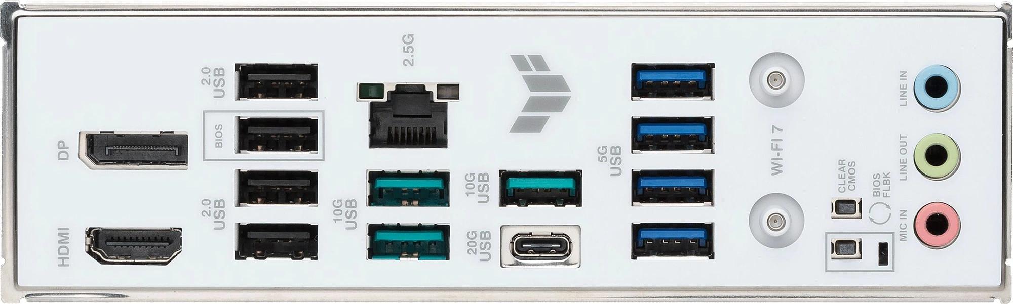 Материнская плата Asus TUF GAMING B850M-PLUS WIFI7 W SocketAM5 AMD B850 4xDDR5 mATX AC`97 8ch(7.1) 2.5Gg RAID+HDMI+DP фото 8