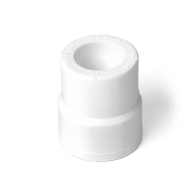 Муфта переходная 40x20 ВН полипропиленовая PPR белая фото 2