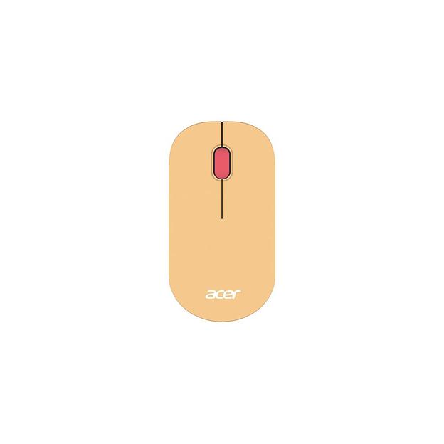 Мышь беспроводная Acer OMR205, радио, оптическая, USB, 1200dpi, розовый и бежевый [zl.mceee.02l] фото 1