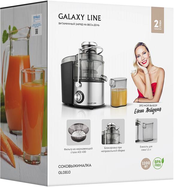 Соковыжималка центробежная Galaxy Line GL 0810 1200Вт рез.сок.:500мл. серебристый фото 7