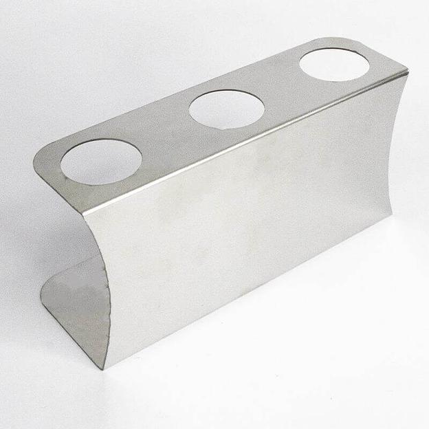 Подставка для рожков 3 ячейки 216х60 высота 105 Нержавеющая сталь фото 1