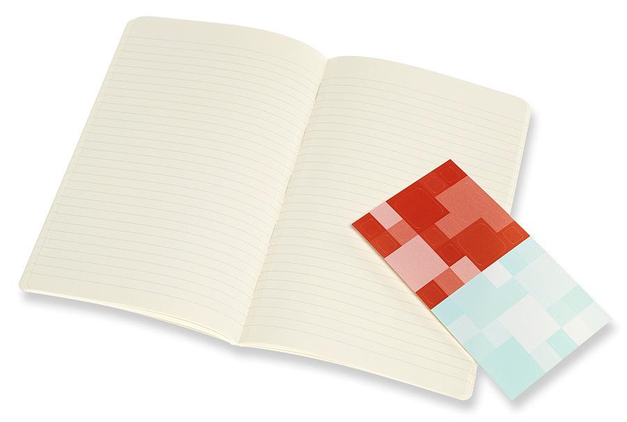 Блокнот Moleskine VOLANT QP721F16B24 Large 130х210мм 96стр. линейка мягкая обложка оранжевый/голубой (2шт) фото 5