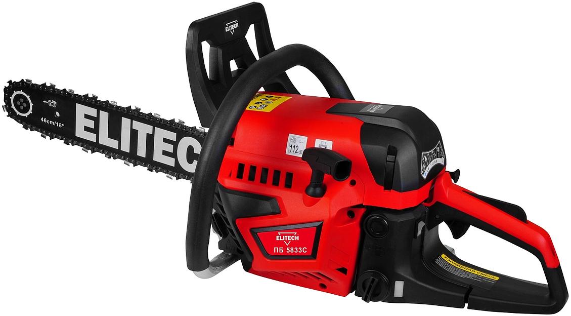 Бензопила Elitech ПБ 5833C (E1611.012.00) 2400Вт 3.3л.с. дл.шины:18" (45cm) (205454) фото 2