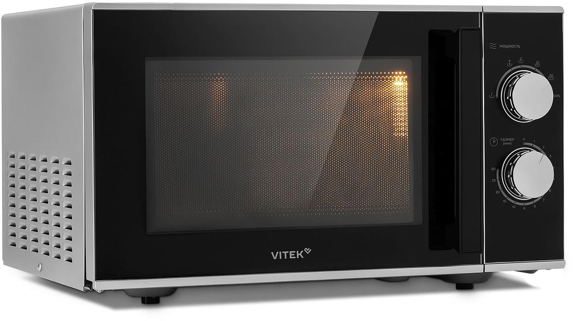 Микроволновая Печь Vitek VT-MW0823 23л. 900Вт серебристый/черный фото 2