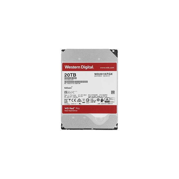 Жесткий диск WD Red Pro WD201KFGX, 20ТБ, HDD, SATA III, 3.5" фото 1