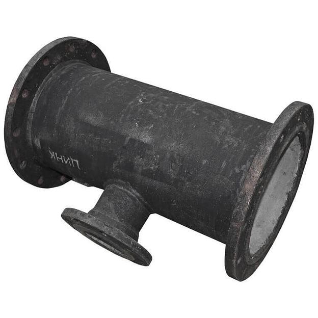 Тройник ТФ 400х300 чугунный фланцевый переходной с ЦПП вчшг фото 1