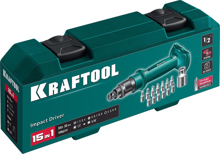 KRAFTOOL ID-15, 15 предм., ударно-поворотная отвертка (25550-Н10) фото 4