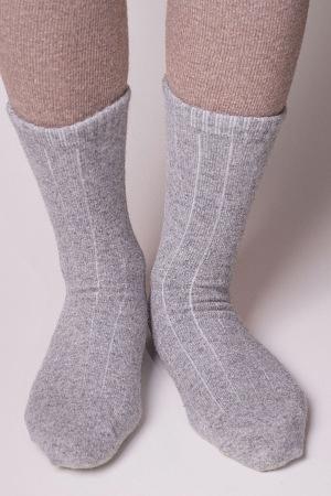 Носки из натуральной шерсти демисезонные TOD Оймс цвет серый фото 1