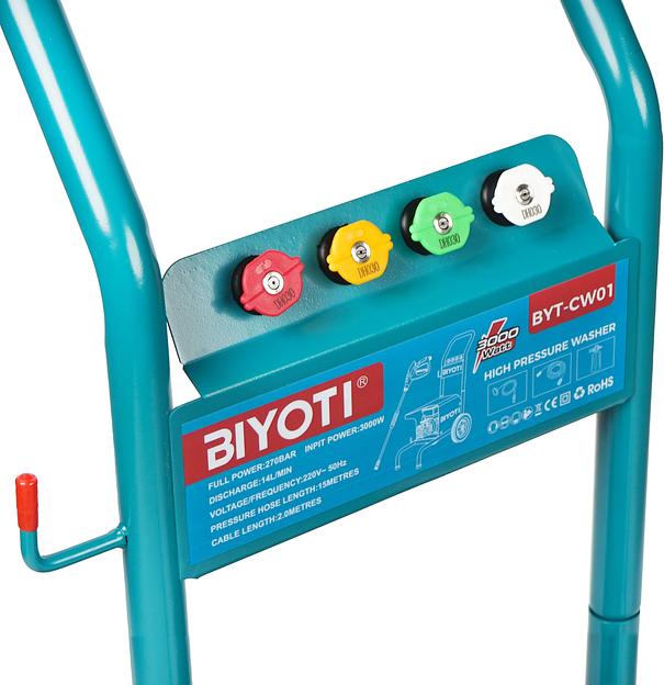 Мойка высокого давления BIYOTI 3000W BYT-CW01 фото 5