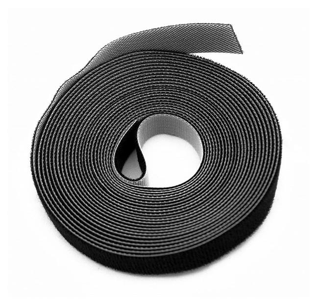 Хомут-липучка Hyperline WASNR-5X25-BK 5000x25мм (упак:1шт) полиамид черный фото 1