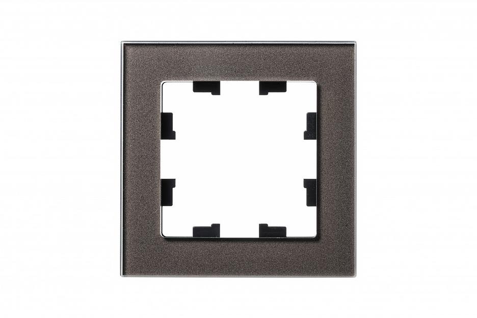 Рамка однопостовая ATLASDESIGN NATURE, СТЕКЛО МОККО фото 1