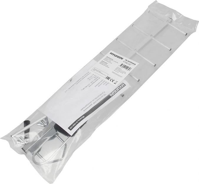 Антенна телевизионная Hyundai H-TAE120 11дБ пассивная серебристый фото 4