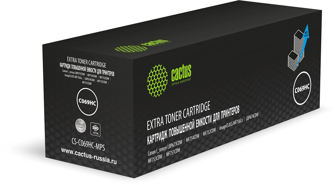 Картридж лазерный Cactus CS-C069HC-MPS 069HC голубой (9000стр.) для Canon I_sensys LBP673CDW/MF754CDW/MF752CDW/imageCLASS MF756Cx/LBP674CDW/MF753CDW/MF751CDW фото 1