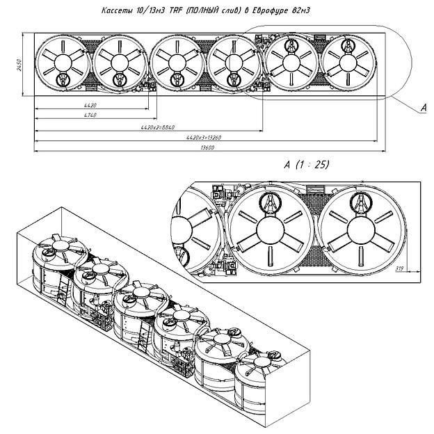 Кассета 13 м³ TRF полный слив СБ для КАС/ЖКУ фото 3