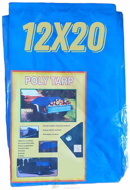 Тент ПХВ синий   12*20 м (140 г/м2) /1 фото 1