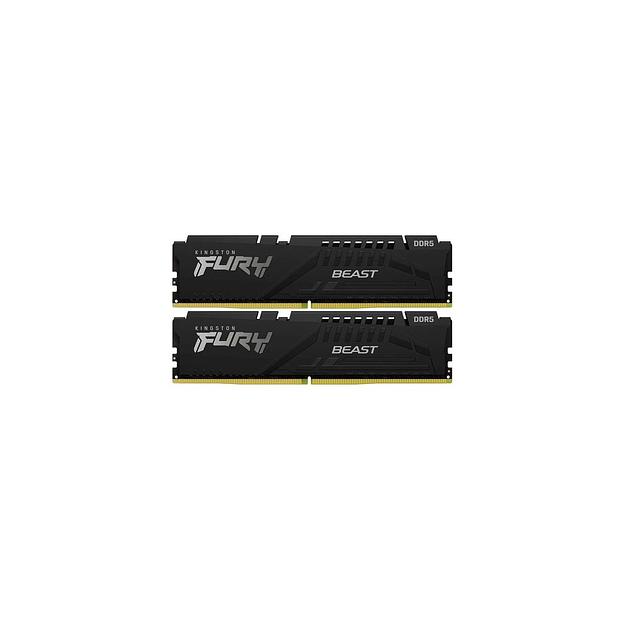 Оперативная память Kingston Fury Beast Black KF556C36BBEK2-16 DDR5 - 2x 8ГБ 5600МГц, DIMM, Ret фото 1