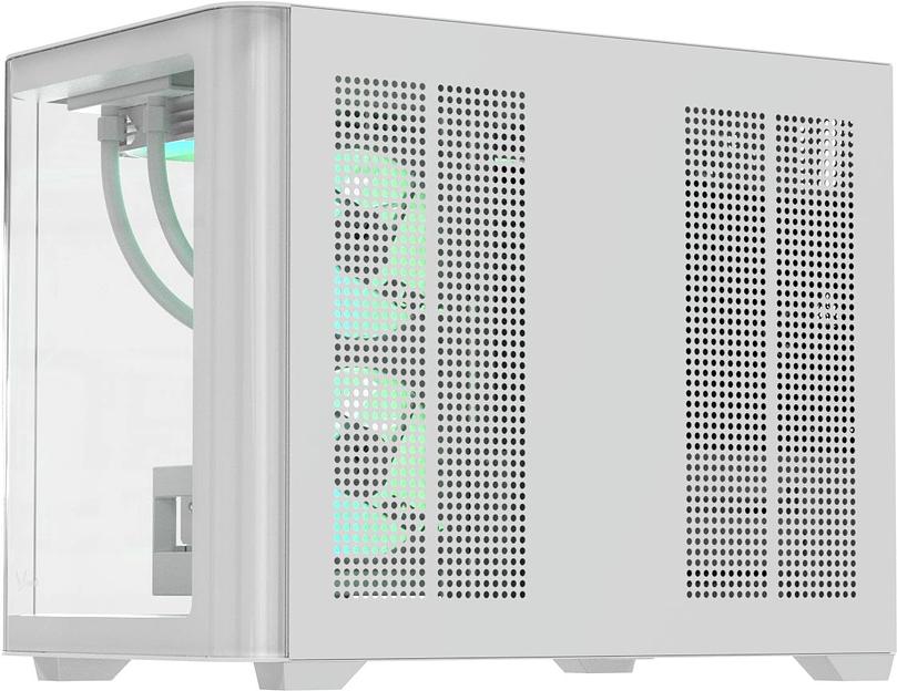 Корпус Formula Crystal U2M Floe белый без БП mATX 1xUSB3.0 audio bott PSU фото 6