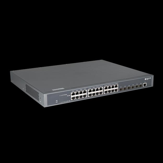 Управляемый коммутатор уровня 3 BDCOM S3900-24T6X, 24x 10/100/1000Base-T, 6x 1/10GE SFP+, Hot Swap БП 1, в комплекте 1x PSU ~220VAC фото 3