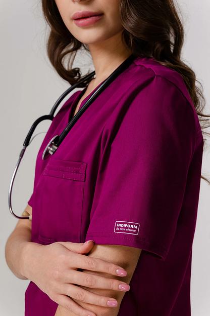 Топ медицинский унисекс IF11-02-04-1, 19F, опт фото 2