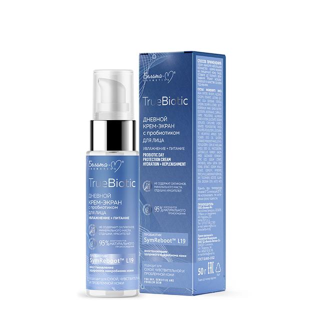 Белита-м дневной крем-экран с пробиотиком для лица интенсивное увл + пит 50г фото 1
