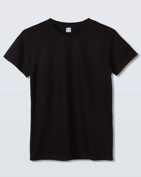 Детская однотонная футболка Shishco цвет черный 63031740 ОПТ фото 1