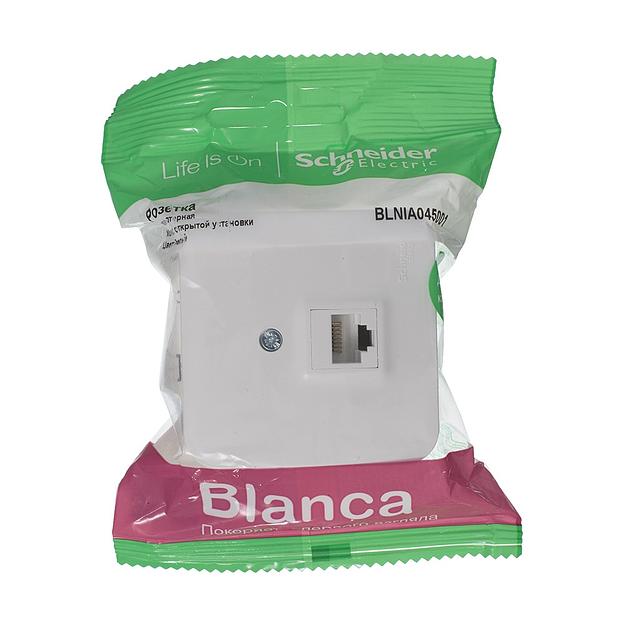 Systeme electric BLNIA045001 BLANCA О/У РОЗЕТКА компьютерная RJ45, кат.5E, ИЗОЛ.ПЛ.,БЕЛЫЙ фото 2