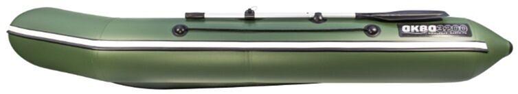 Лодка Аква 3200 СК, киль, 3200*1420*400 мм., цвет: зеленый фото 5