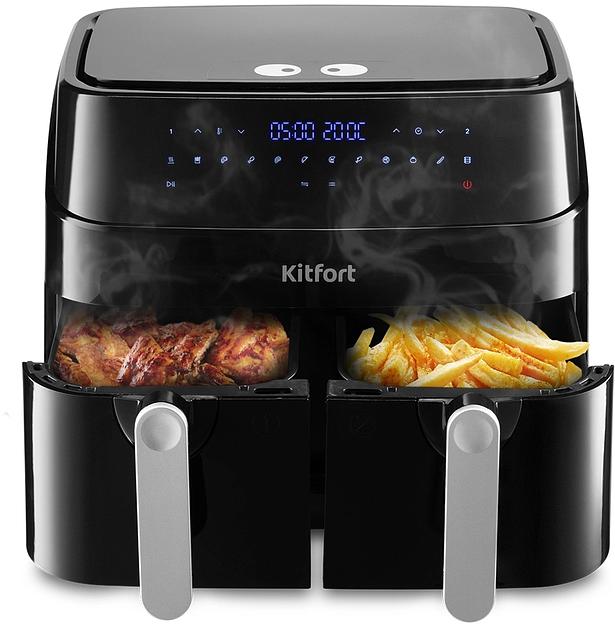 Аэрогриль Kitfort КТ-2250 1750Вт черный фото 1