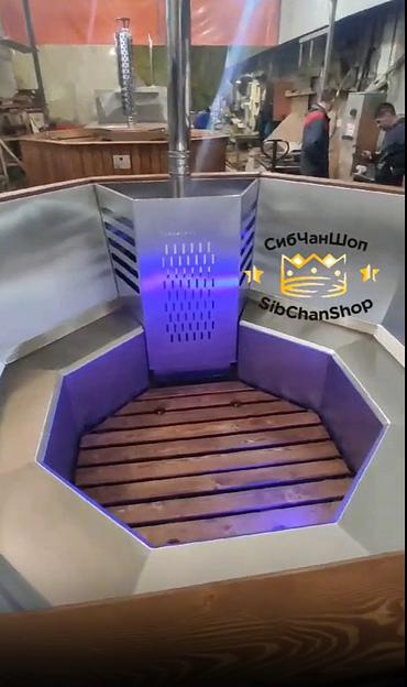 Банный чан «Фурако 1800» восьмигранный на 4-5 человек, сталь 316L фото 4