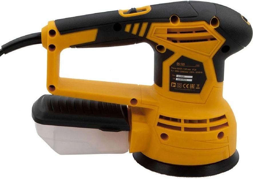Машина шлифовальная орбитальная OS-125, 450 Вт, 6000-12000 об/мин// Denzel фото 4