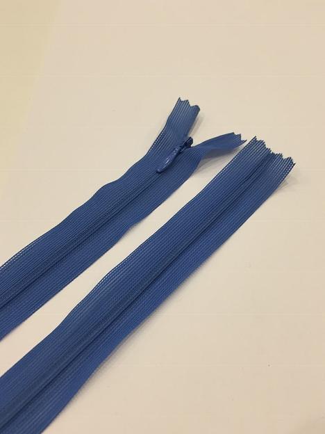 Молния потайная 20см.  Темно-голубой фото 1