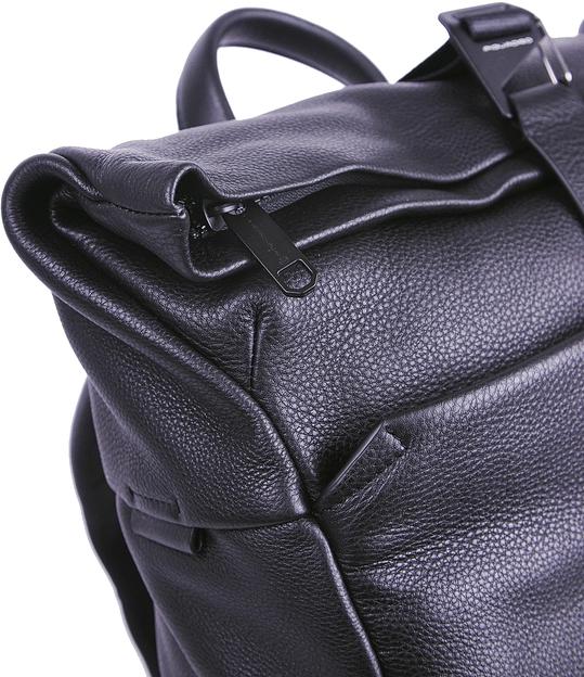 Рюкзак Piquadro Than CA6612S135/N роллтоп черный кожа фото 3