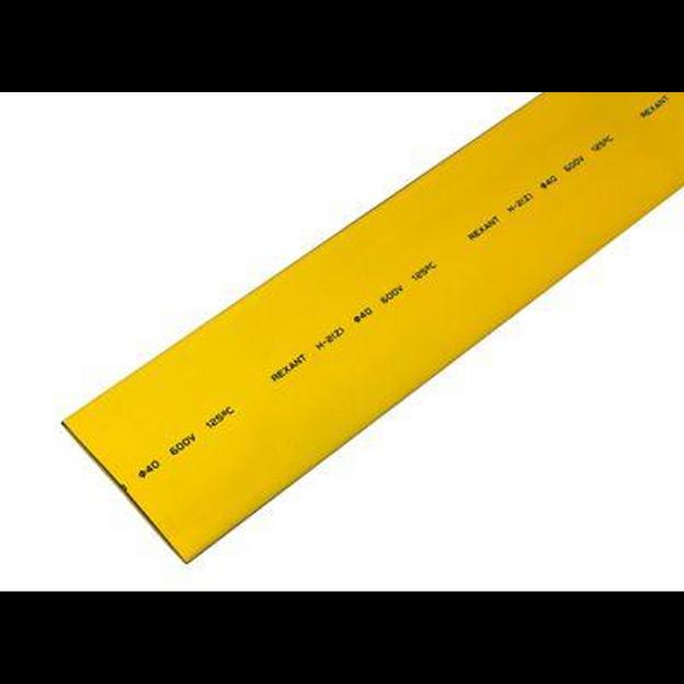 Трубка термоусадочная Н-1 40.0/20.0 1м желт. Rexant 24-0002 фото 1