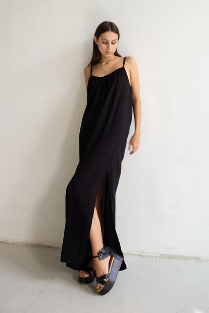 Сарафан длинный  TROPIC025/02/Черный  фото 3