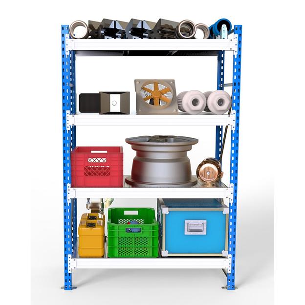 Стеллаж SGR-V-DS 2500×1800×600 4 яруса с настилом ДСП фото 2