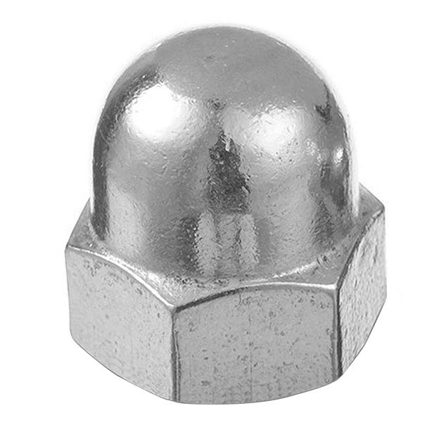 Гайка DIN 1587 М8 колпачковая класс прочности 6 покрытие цинк фото 1