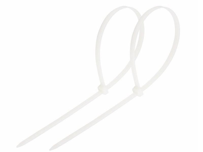 Хомут Rexant (07-0200-5) nylon 5.0 х 200 мм 100 шт белый фото 1