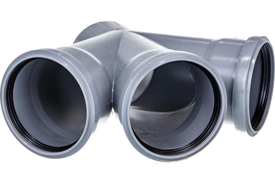 Крестовина канализационная 45 град. 110 фото 4