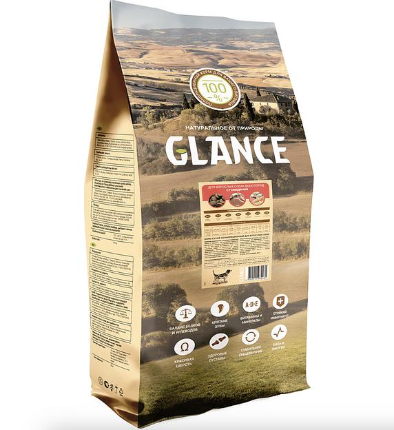 Сухой корм Glance для активных и служебных собак 20 кг, опт фото 1