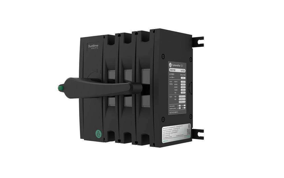 ВЫКЛЮЧАТЕЛЬ-РАЗЪЕДИНИТЕЛЬ SP SD160 3P 63A ФРОНТ.РУК. фото 1