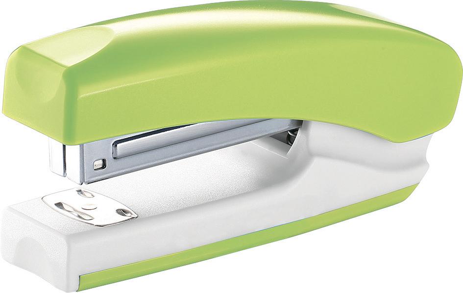 Степлер Kw-Trio 055G9GREEN 24/6 26/6 (20листов) снижение усилия зеленый 100скоб металл коробка фото 1